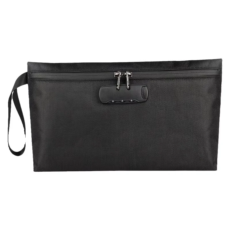Travel Storage Bag With Password Lock Files Credit Card Certificates Safe Handbag Waterproof Anti-odor Smoking Pipe Storage Bag