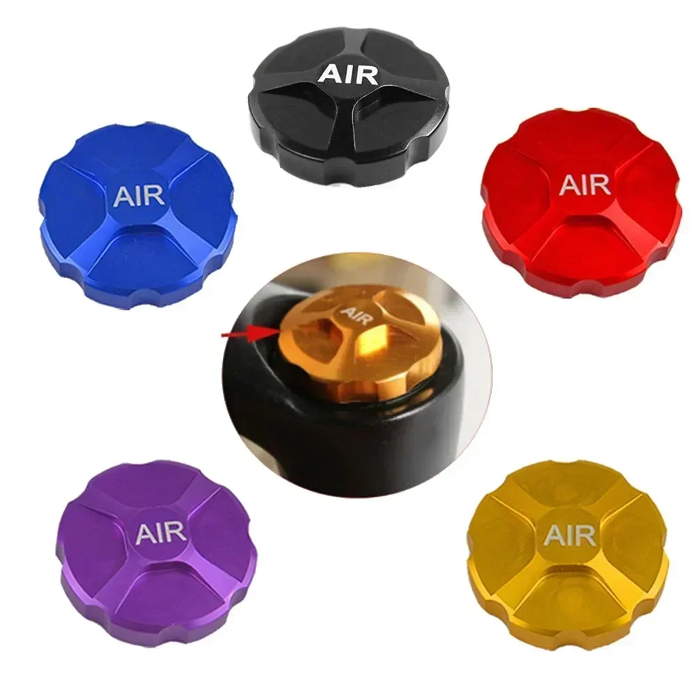 

1pc Bike Front Fork Cap Gas Value Cover Protector Bicycle Air Fork Aluminum Alloy Valve Shock Shoulder Components N E W