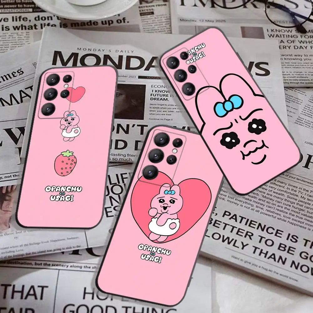 O-Opanchus Cartoon U-Usagis Phone Case For Samsung S 24 fe 25 Ultra plus 20 lite 21 30 22 23 24 22 Ultra 5G Fundas