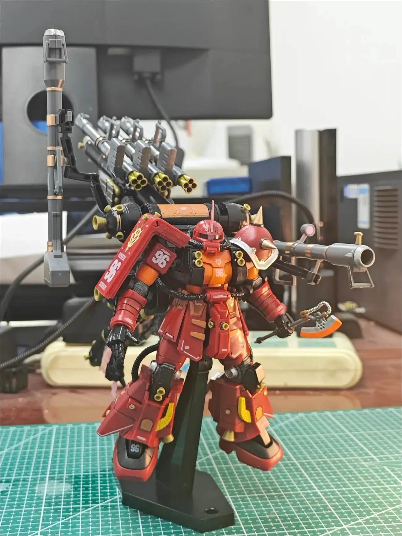 スターモデル 1/144 HG MS-06R 組立モデルキット サイコザクⅡ 高機動型 アニメアクションフィギュア ロボット プラスチックモデル ギフト T