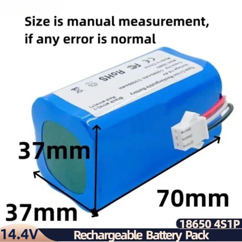 Per Ropo Glass 2 Robot aspirapolvere ricambio cilindrico 14.4V 14.8V 2600mAh 3500mAh batteria ricaricabile agli ioni di litio all\'ingrosso