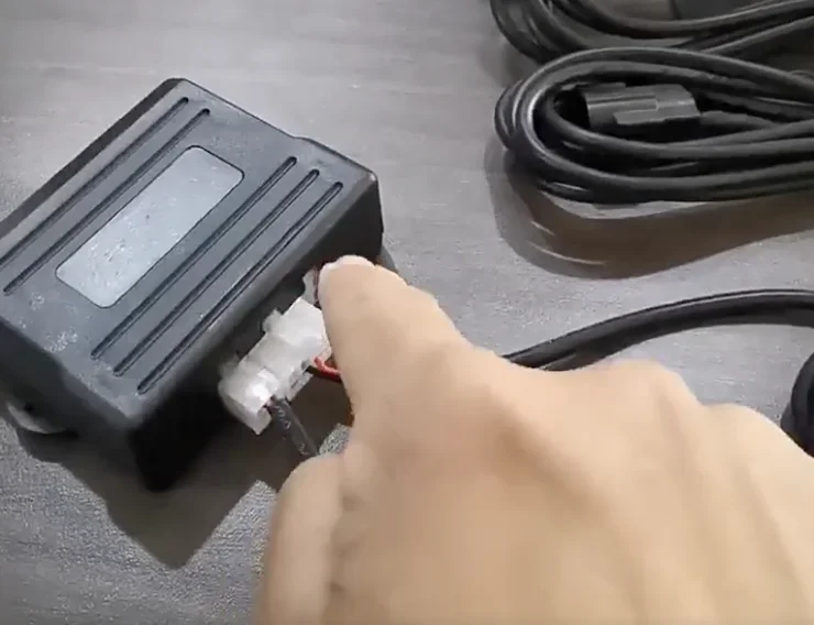 Automotive exhaust pipe modification for sports car sound waves, universal two-pin two-wire electronic controller remote switch