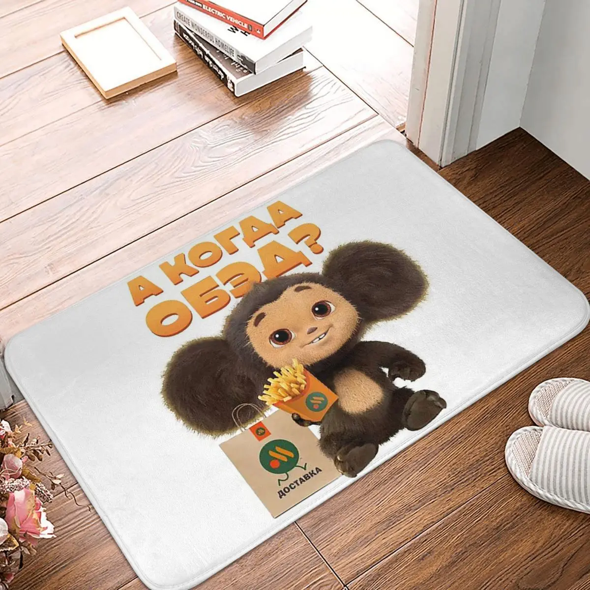 Cheburashka Doormat Kitchen Entrance Home Floor Mat Anti-slip Carpet Rug for Bedroom Footpad Mats