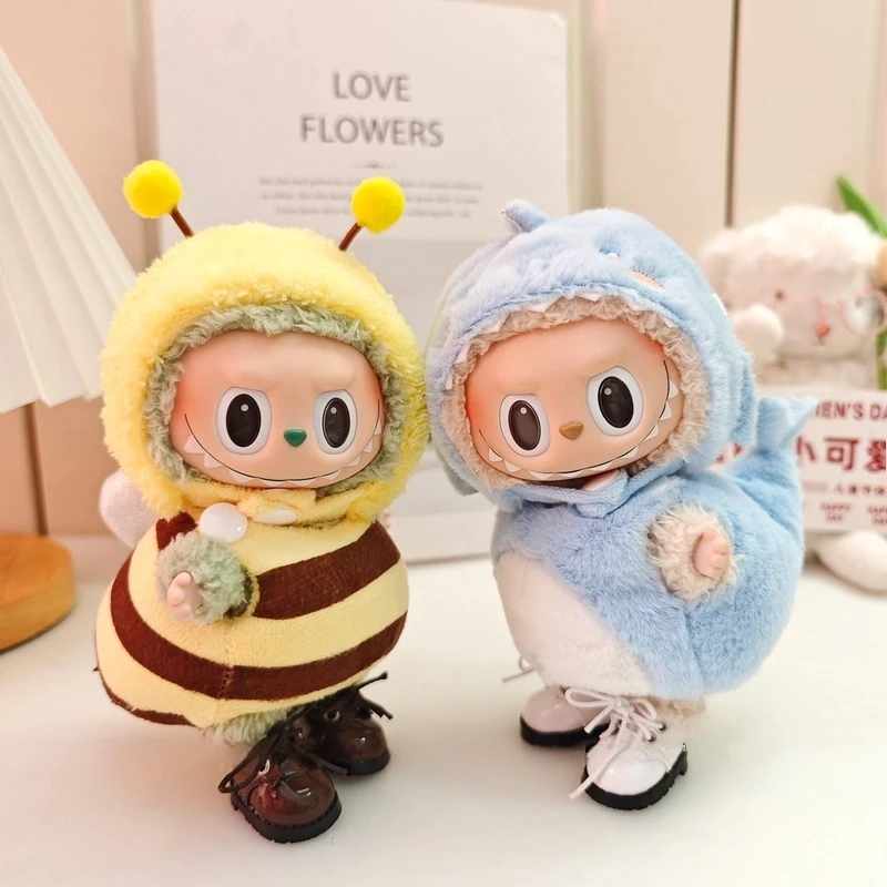 

Подходит для 15-17 см Ropa Labu V1 V2 V3 Little Beeset Shark Style, милое платье, аксессуары для кукол, праздничный комплект одежды, подарок