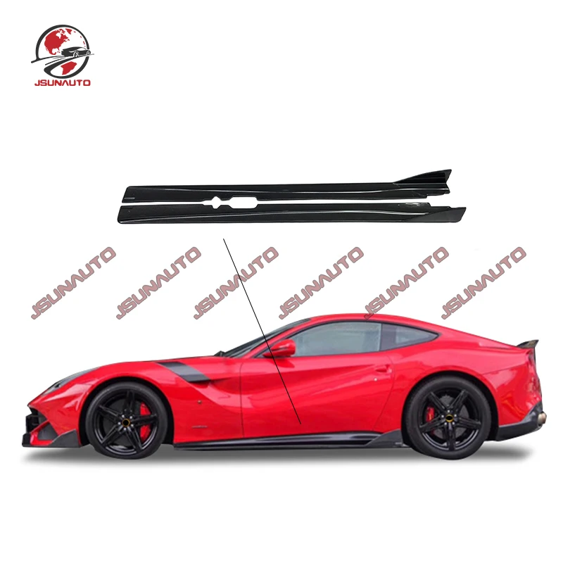 

Комплект из углеродного волокна для боковых обтекателей Ferrari F12 D, панель из углеродного волокна для F12, Аксессуары для автомобилей из углеродного волокна