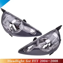 Kamshing 2PCS For Honda FIT JAZZ GD1 GD3 2005 2006 2007 2008  Front Bumper Headlight Headlamp Head Lamp Light