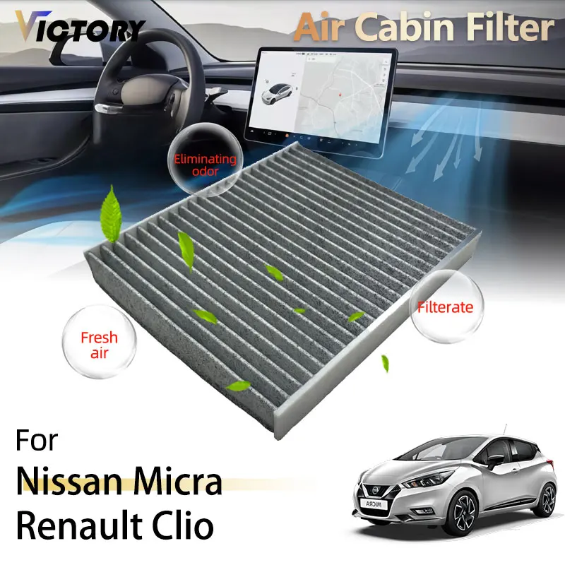 Car Air Cabin Filter For Nissan Micra K14 Renault Clio IV V