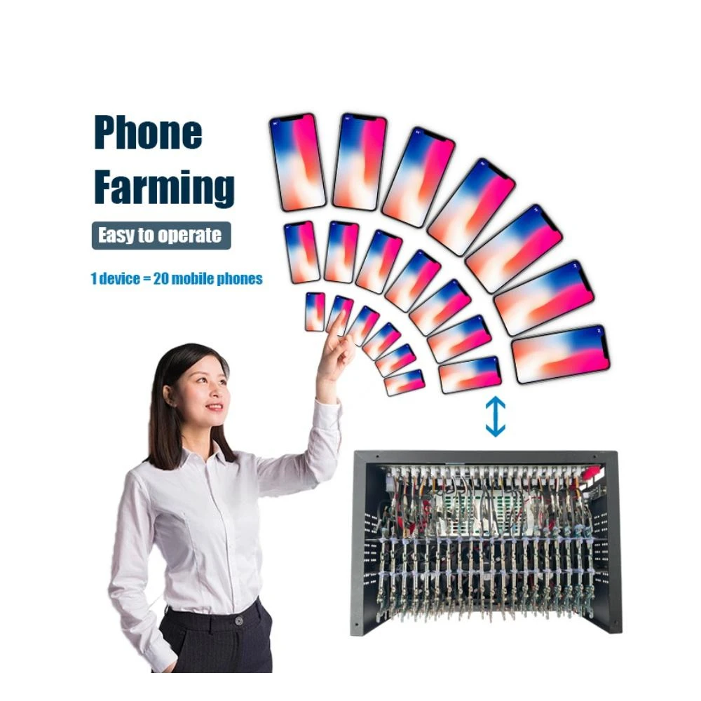 Phone Farm 20 android phone motherboard box phone farming device box phone cluster server Youtube Facebook Tiktok Automation