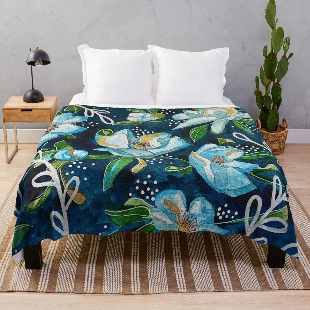 

Blue Note Throw Blanket Cute Plaid Quilt Blankets