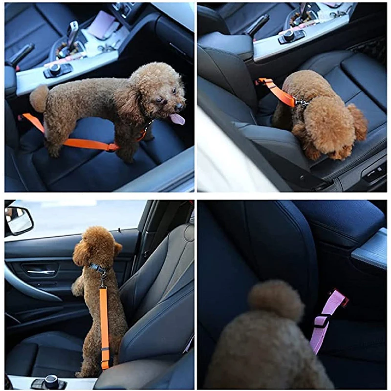 Pet Dog Cat Car Safety Belt Adjustable Leash Vehicle Seat Belt Pet Supplies Harness Safe Lever Traction Collar Puppy Leash