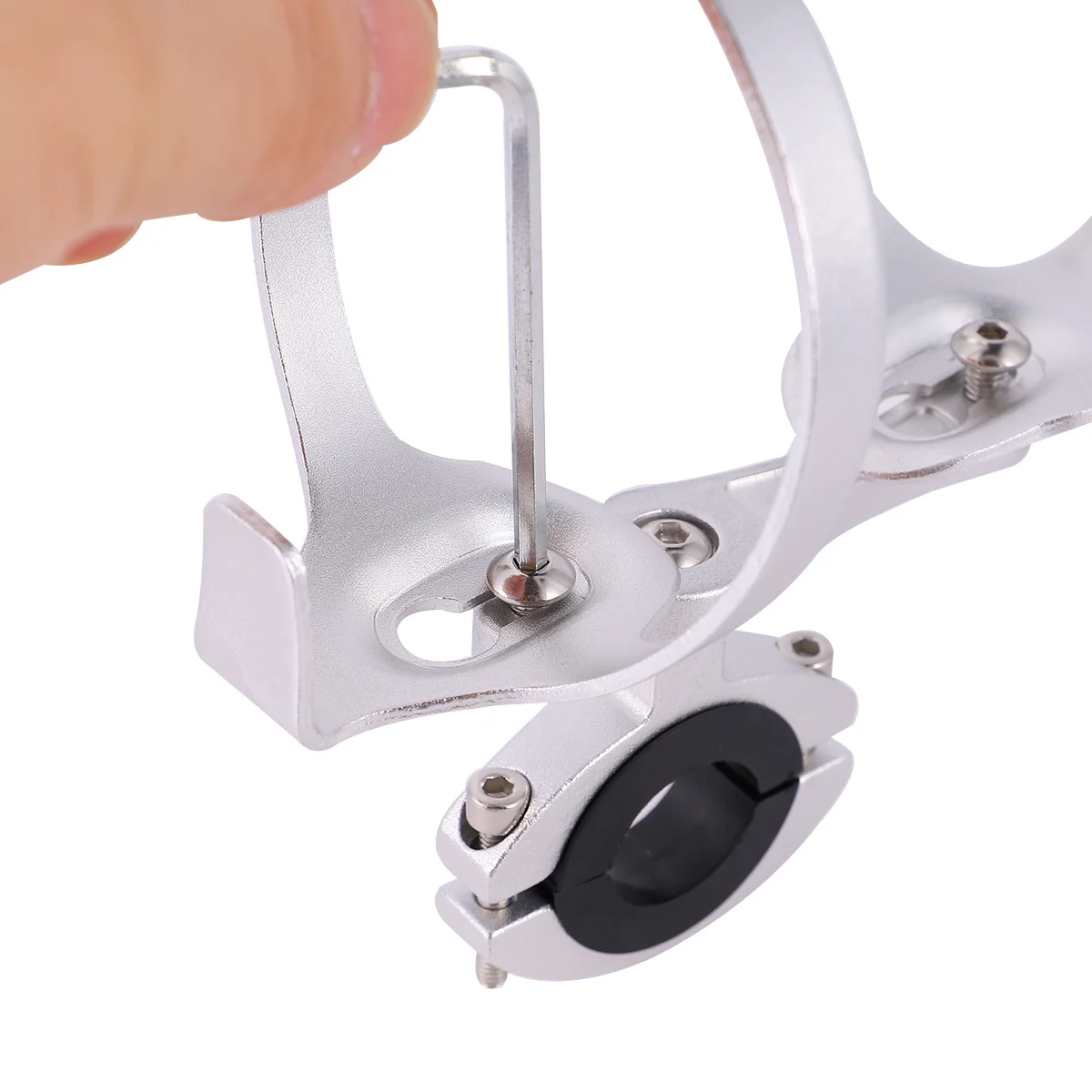 

1Pcs Bike Bottle Holder Lightweight Aluminum Alloy Durable Mountain Bike Kettle Rack Strong Scientific Design Cycling Water