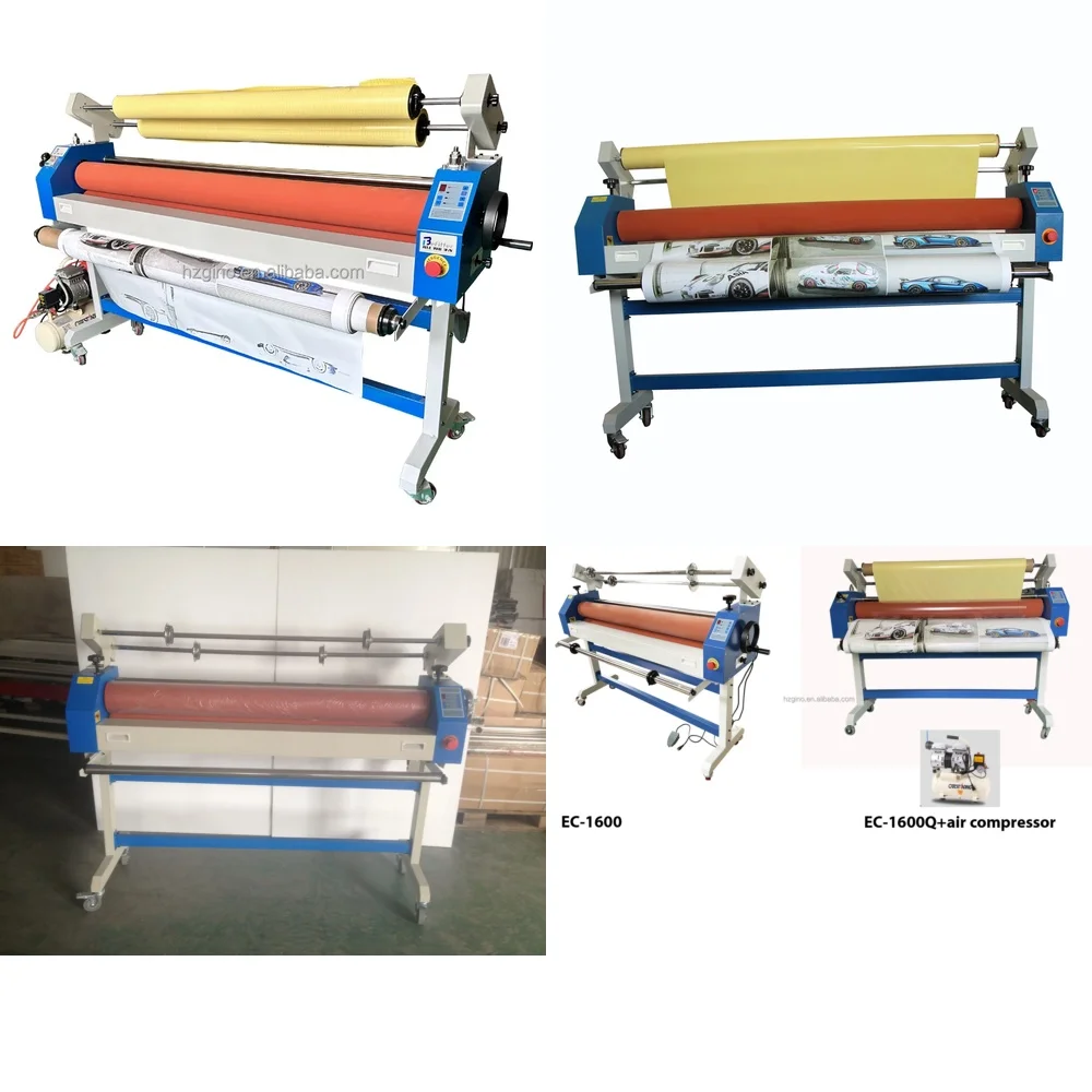 

(2026) Полуавтоматический ламинатор для холодной ламинации Factory EC-1600Q 1600 мм, электрический ламинатор формата А3, дешево