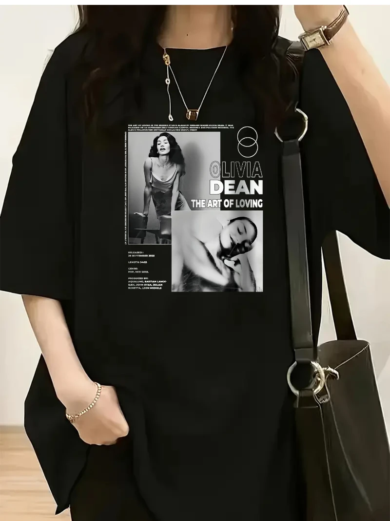 T-shirt featuring the design from British singer Olivia Dean's album 