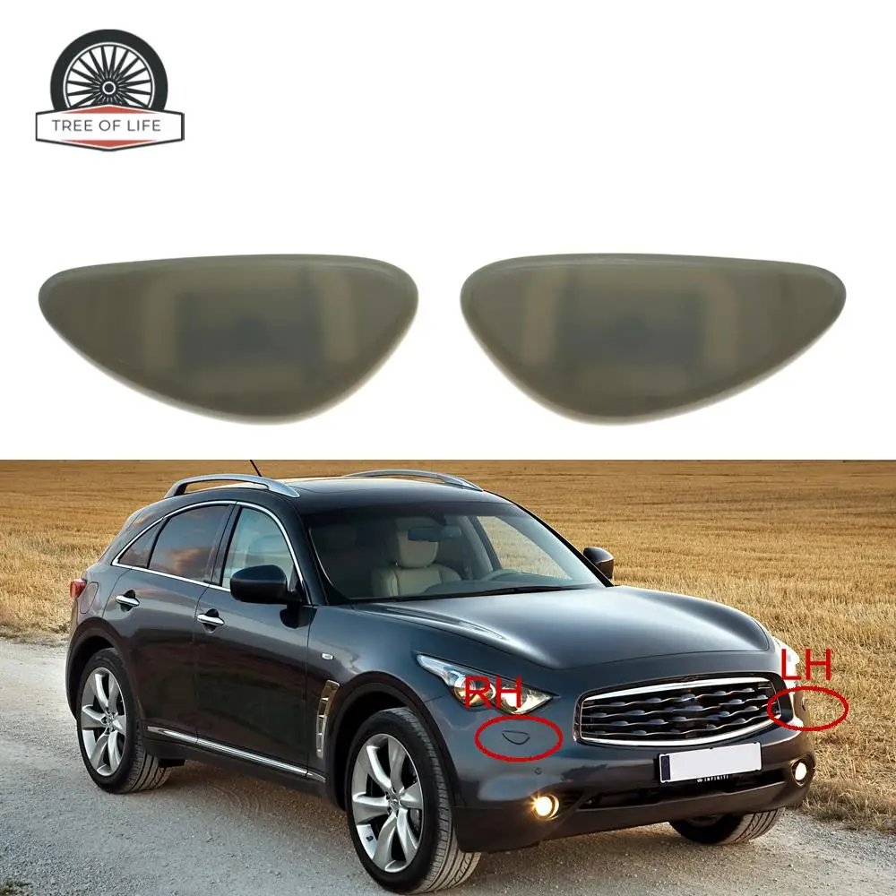 286591CJ6A For Infiniti FX35 FX37 FX50 2008-2013 QX70 2014 2015 Front Bumper Headlight Washer  Spray Cleaning Actuator Cover Cap