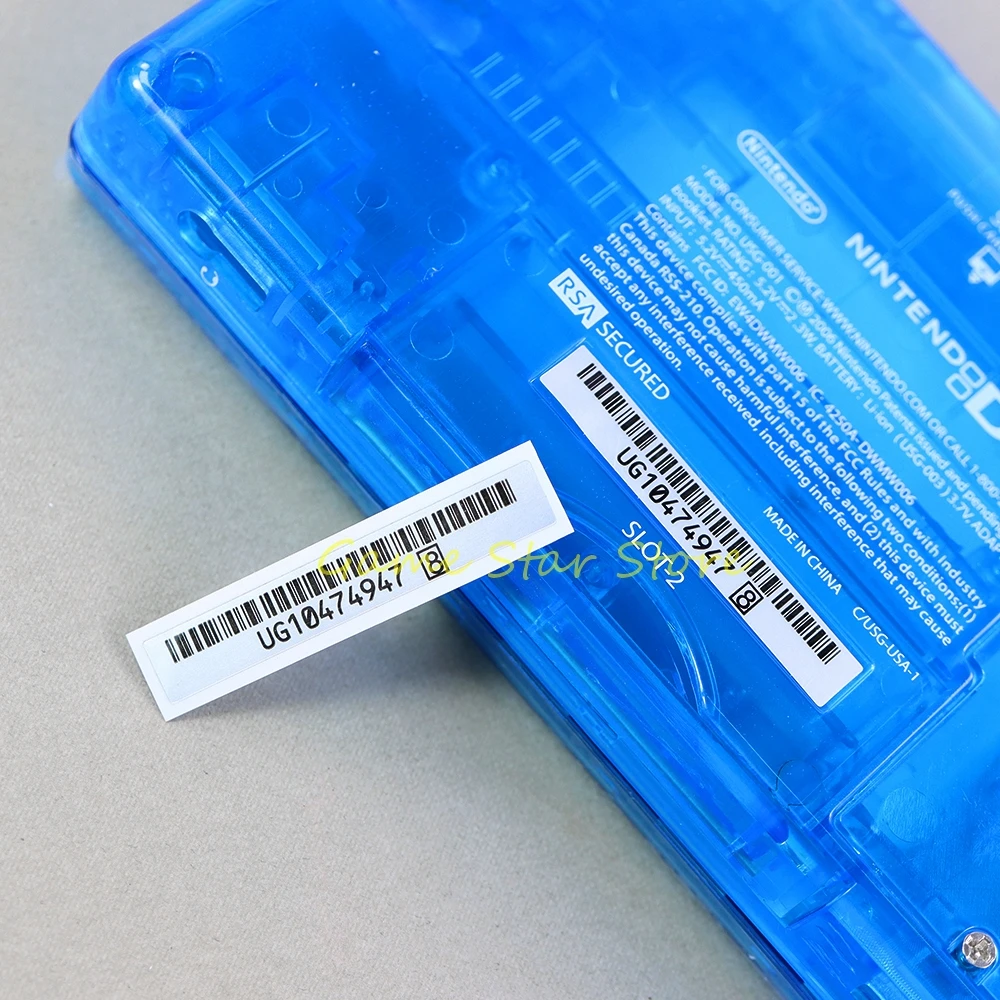 2pcs For NDSL Barcode Serial Number For 3DS 3DSXL NEW 3DS XL LL NDSiXL Universal Back Label Sticker