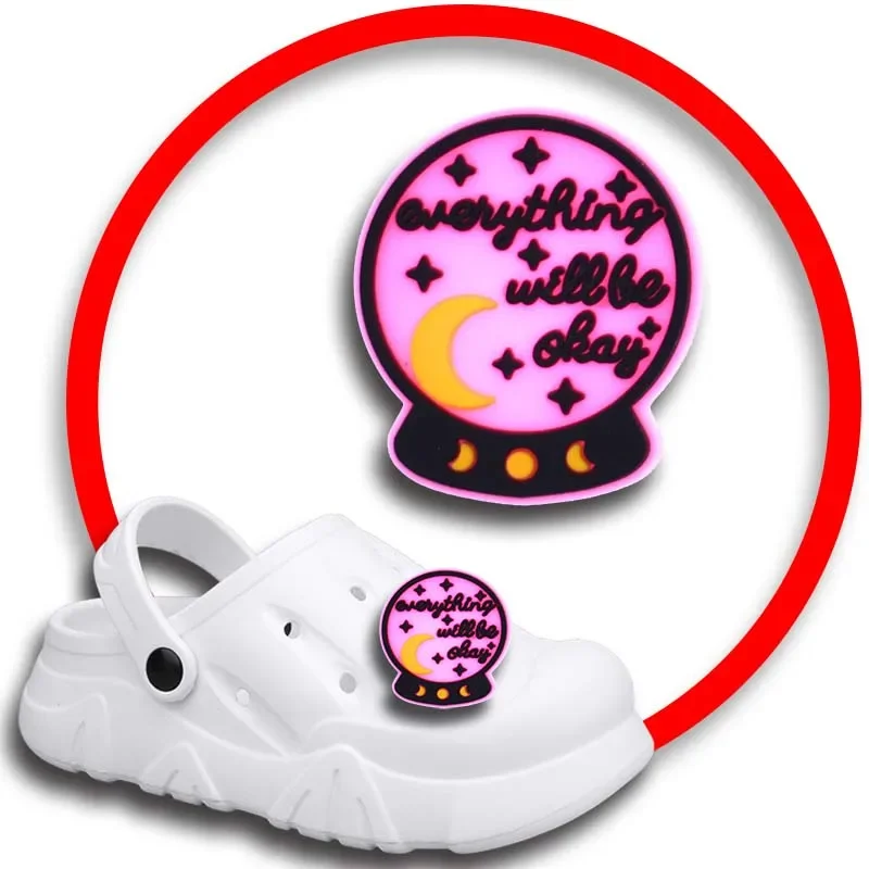 Pack Pins for Crocs Charms Shoes Accessories Punk Heart Decoration Jeans Women Sandals Buckle Kids Favors Men Badges