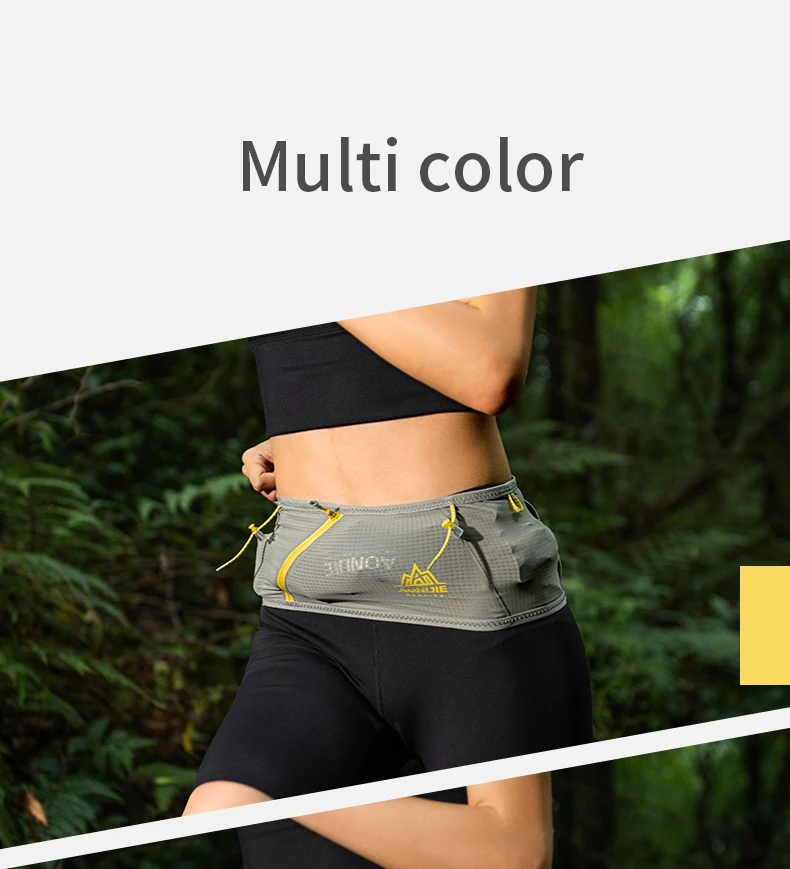 AONIJIE W8101 Hydration Running Belt Waist Pack Travel Money Bag Trail Marathon Gym Workout Fitness Mobile Phone Holder