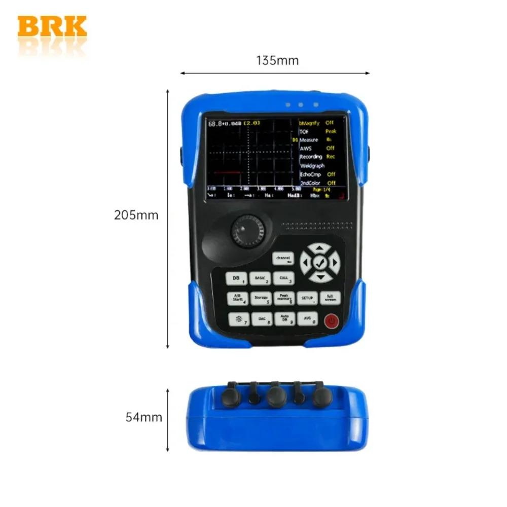 

Portable Ultrasonic Flaw Detector: Single&Dual Probes, Inspect Porosity/Slag/Cracks, Battery Operated for Field Use