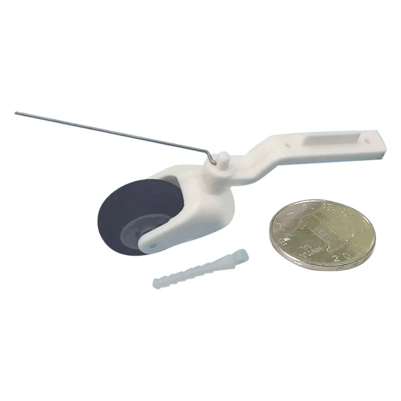 Xaero Mini Steering Tail Wheel for RC Airplanes, Retract/Balsa KT Fixed Wing, Landing Gear Kit, Assembly for Model Aircraft