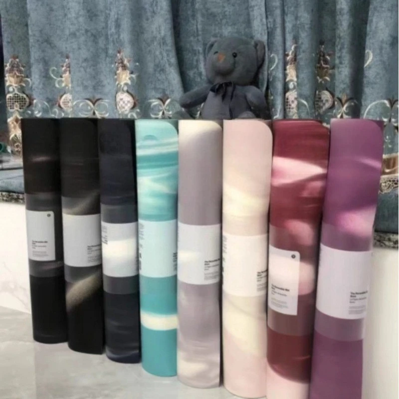 

Lulu yoga mat natural rubber non-slip women's special sports mat thickened sound insulation fitness mat