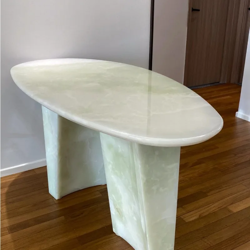 Coffee table table, natural jade board kitchen island marble countertop dining table