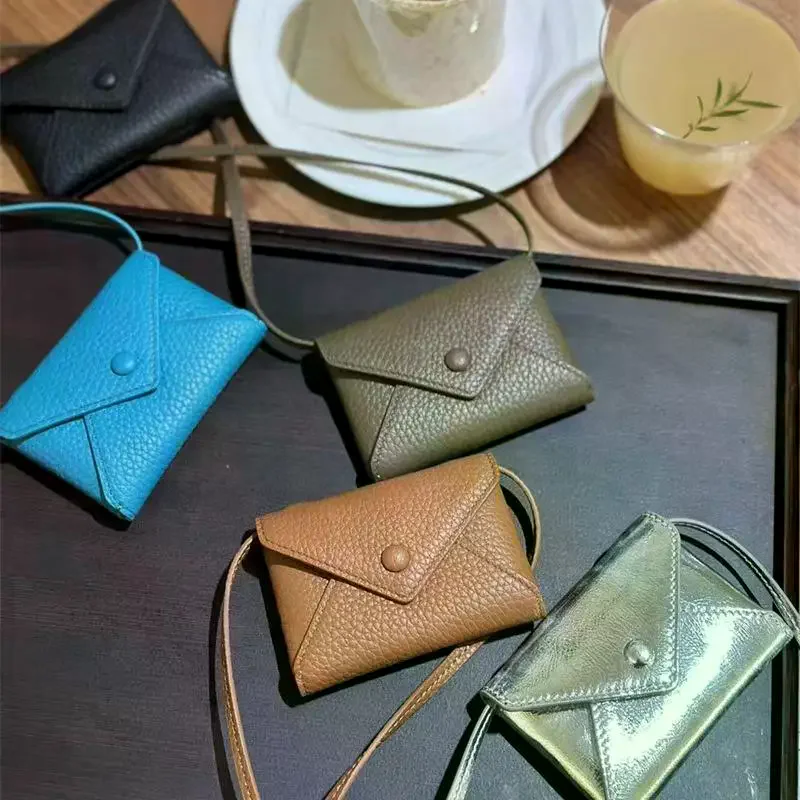 Fashion Mini Crossbody Bag Creative PU Leather Waist Bag Envelope Wallet Small Coin Bag Card Holder For Girl Gifts