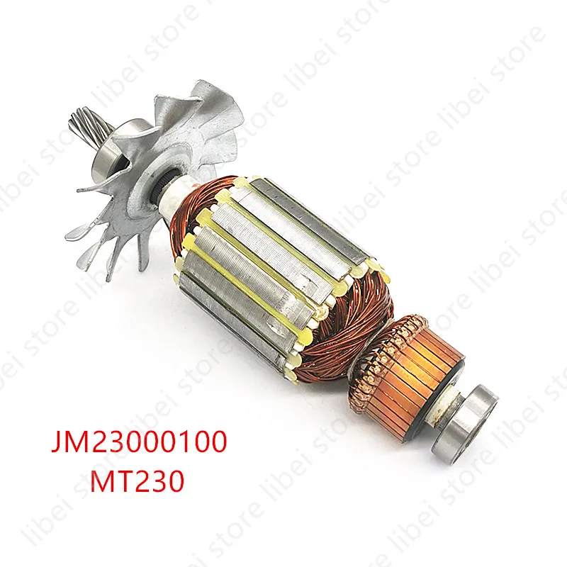 Original Armature Rotor JM23000100 For Makita M2300B MT230 M243 LS1017L MLS100 220V- 240V 9 teeth Power tool accessory