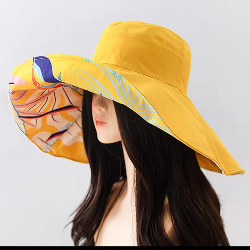Femme Paille Large Bord D'été Chapeau Derby Pliable Souple Plage Soleil