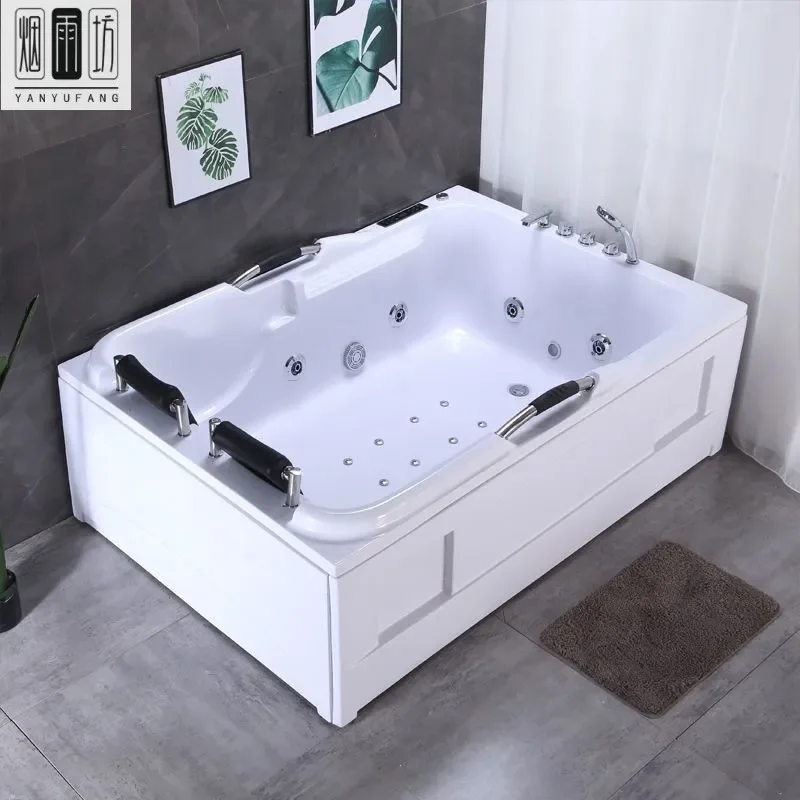 for Premium Couple Bathtub Adult Massage Thermal Insulation Heating Oversized Acrylic Shower Large Size Intelligent Double