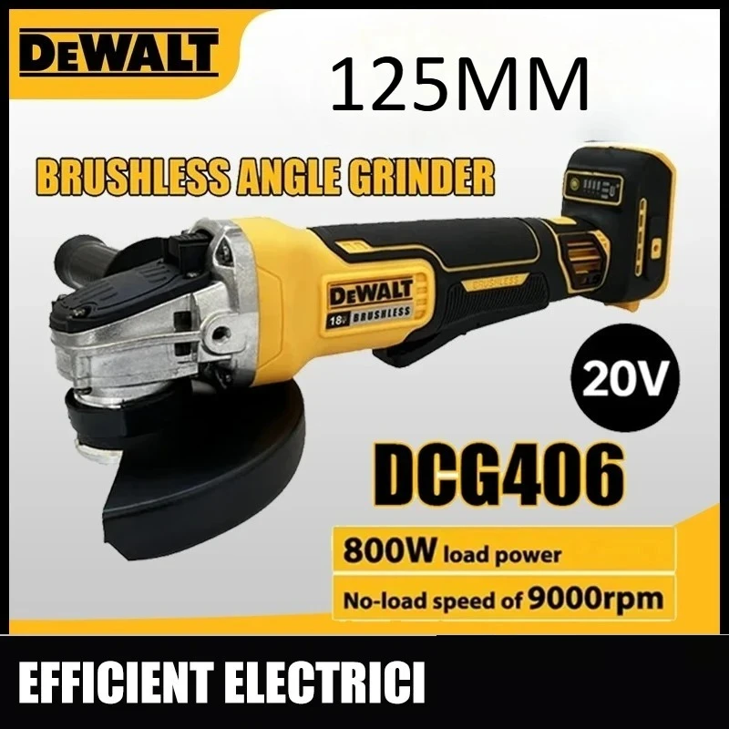 Dewalt 125mm DCG406 Angle Grinding Machine high-performance Outstanding cutting and polishing Brushless Angle Grinding