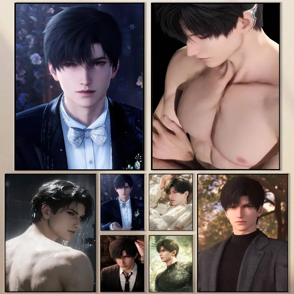 Плакат GameS L-Love и D-Deepspace Z-Zayne, современный водонепроницаемый HD настенный художественный наклейка, самоклеящийся эстетический декор для дома, жизни Ro