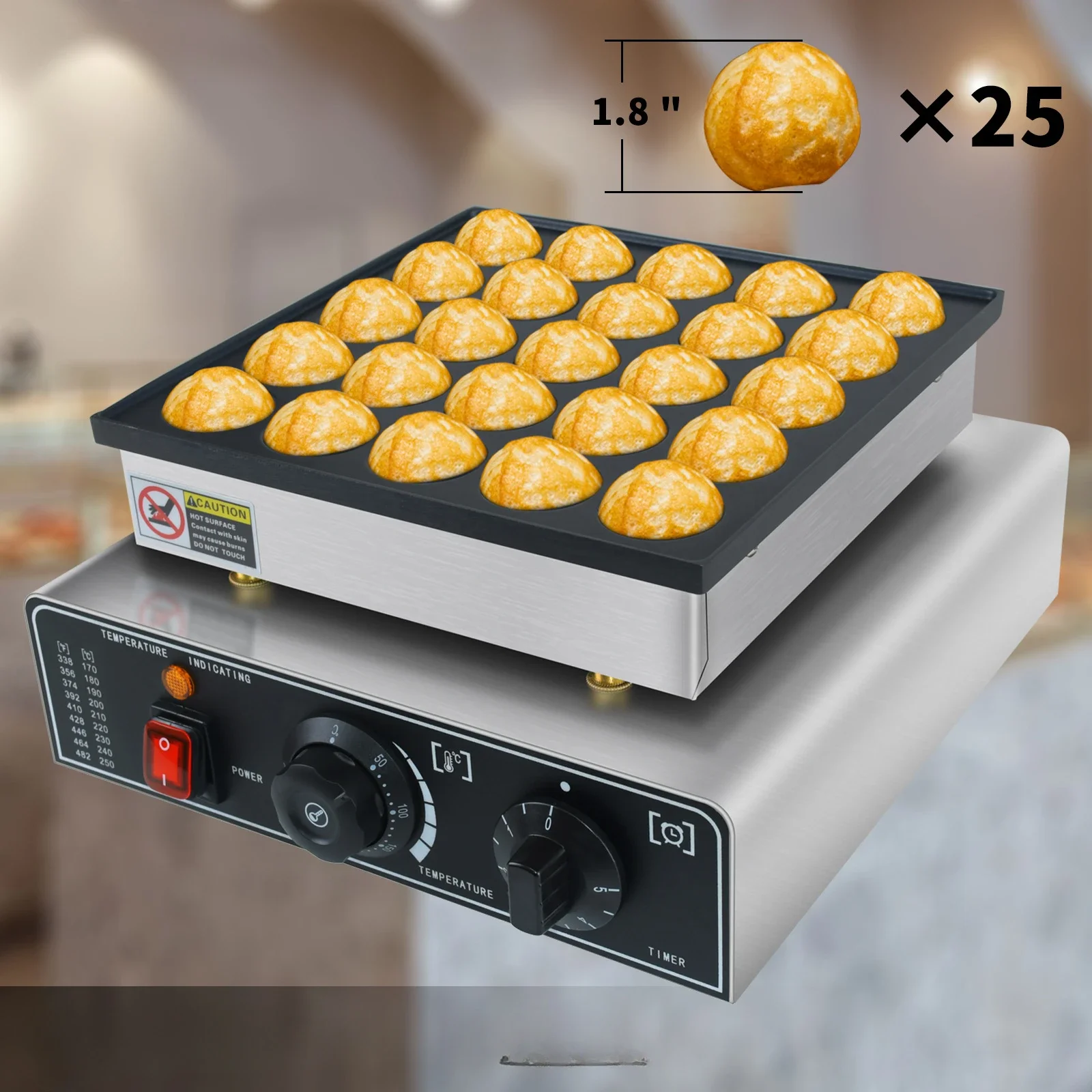 25-Hole Octopus Small Balls Machine Multi-Function Stall Small Pine Cake Machine Dorayaki Machine Commercial Foreign