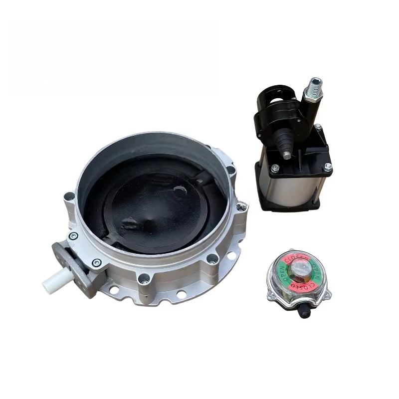 سلسلة V1FS150 صمام فراشة ذو شفة واحدة أوتوماتيكية مع صمام قرصي مطلي بالبولي يوريثين صمام فراشة لسيلو الأسمنت