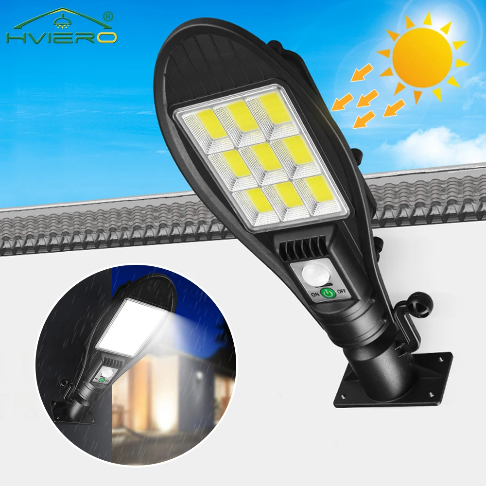 

Solar garden Lamp LED Remote Control Wall COB IP65 waterproof Human Body Induction for Outdoors Road Lighting Courtyard Street