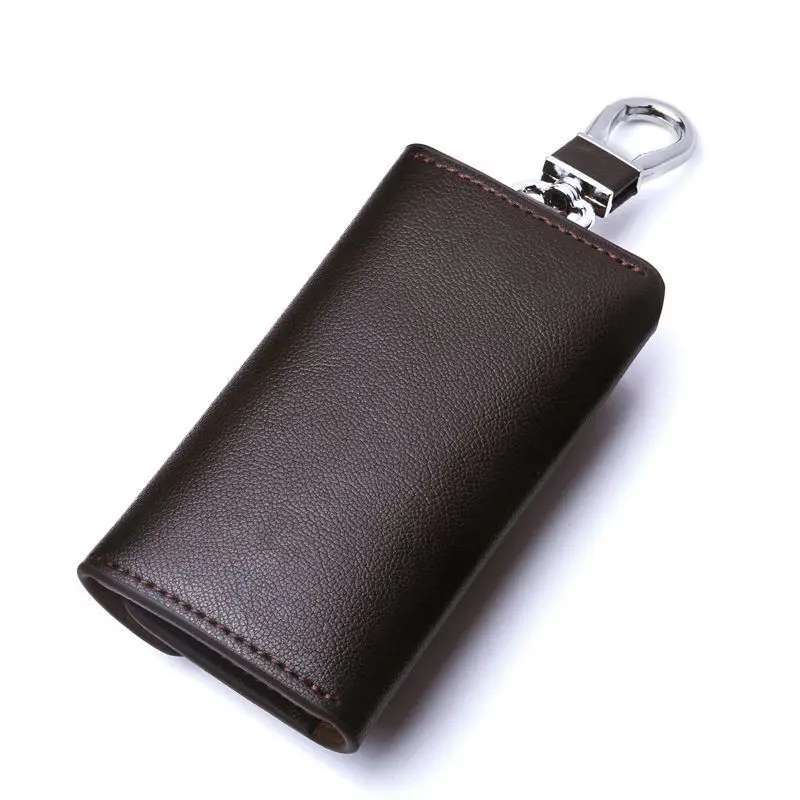 New Fashion Korean Version Black Angel Fashion Portable Key Bag Men's Genuine Leather High-end Women Keychains Coin Purse Holder