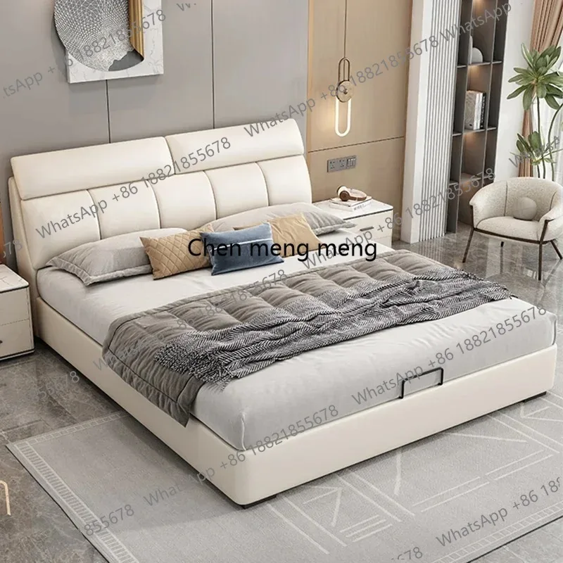 

Design Wooden Bed Modern Massage Luxury Headboards Leather Sleeping Princess Bed Comfortable Beliche Lounge Suite Furniture