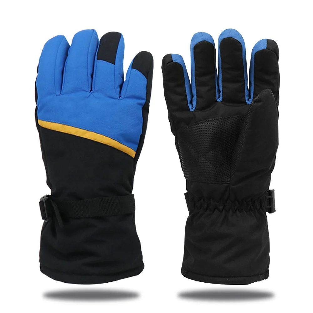 

2026Заводские зимние ветрозащитные водонепроницаемые сенсорные перезаряжаемые батареи, теплые лыжные перчатки с подогревом