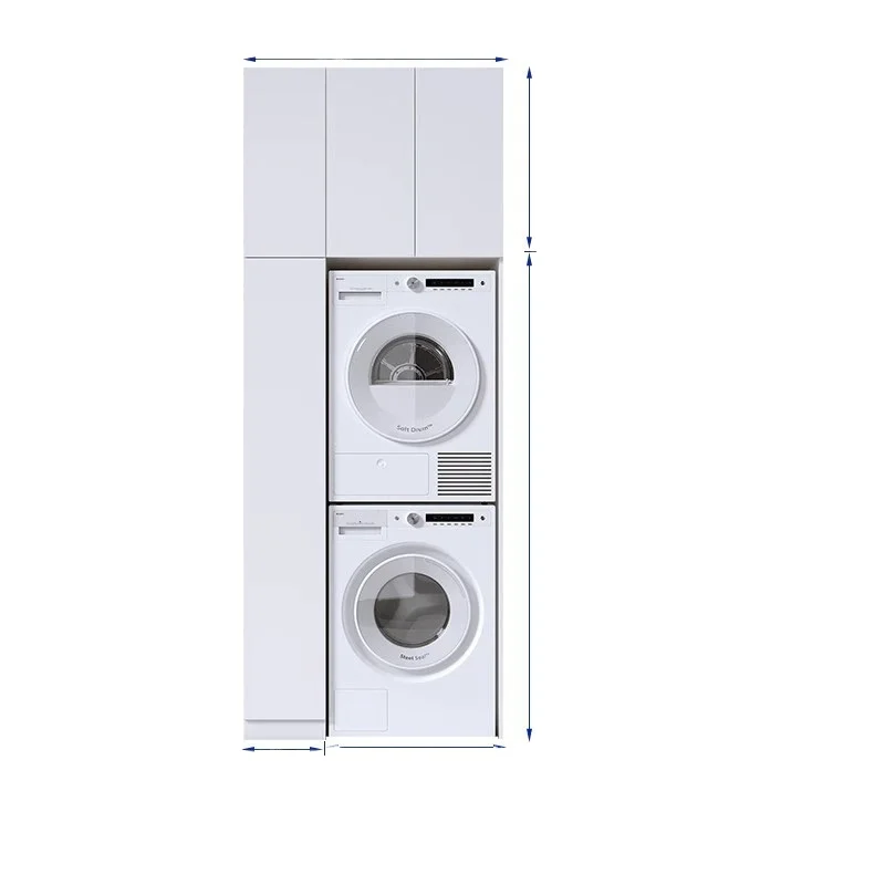 CX Balcony Locker Honeycomb Aluminum, Waterproof Sunscreen Dual Washer Dryer Stacked significant other storage