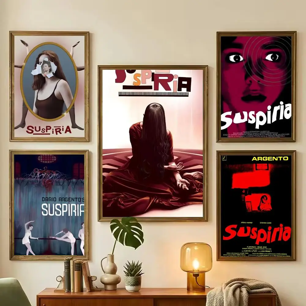 Movie Suspiria Painting Calligraphy Stylish Wall Art Poster, Bedroom Living Room Home Decor Gift