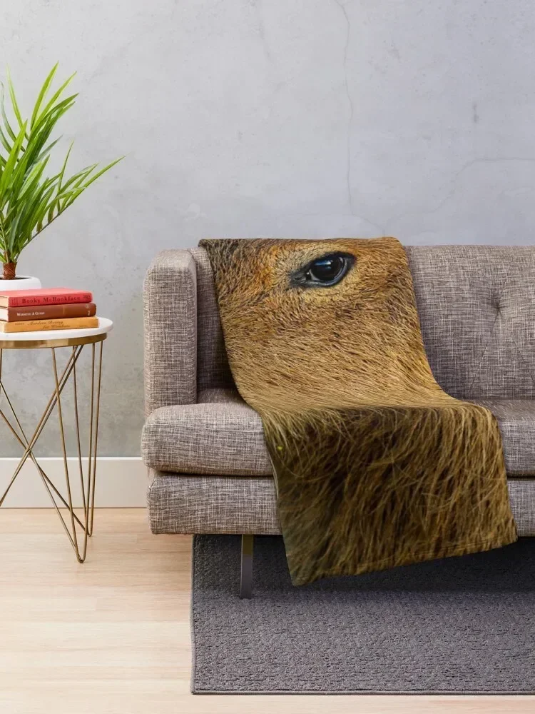 Capybara deep in thought Throw Blanket Baby Loose Blankets