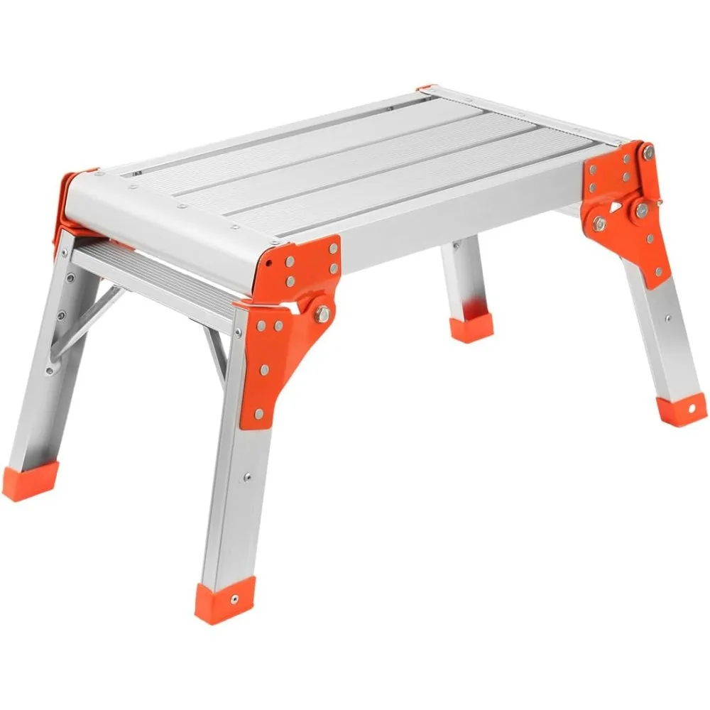 

Складная стремянка для автофургона с резиновыми ножками. Прочная алюминиевая рабочая платформа для входа в автофургоне, прицепа, кемпера, рыбалки и выхода.