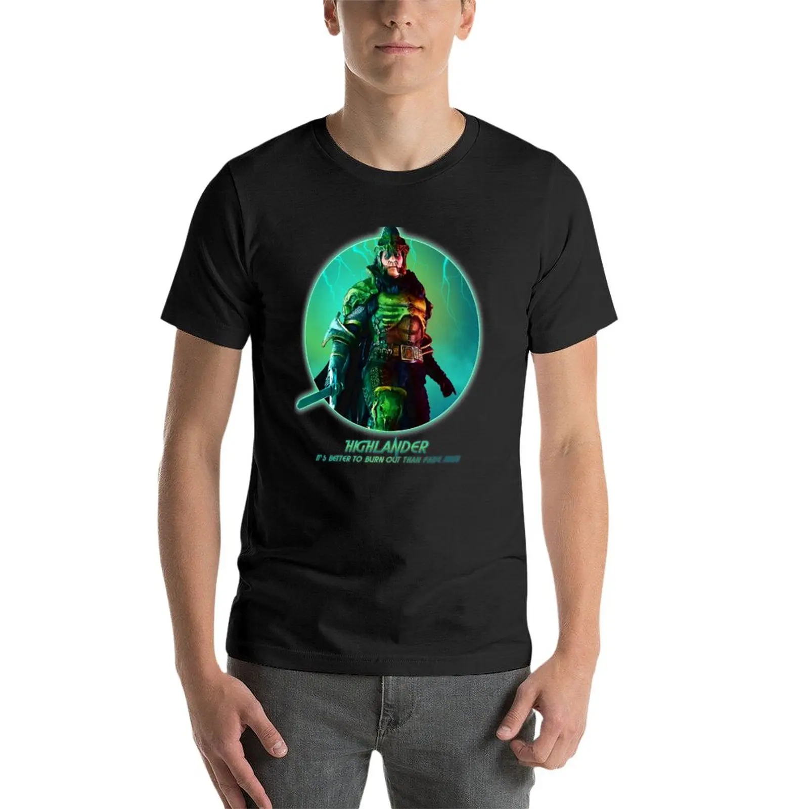 New Highlander - the Kurgan T-Shirt black t shirt black t shirts T-shirts for men cotton