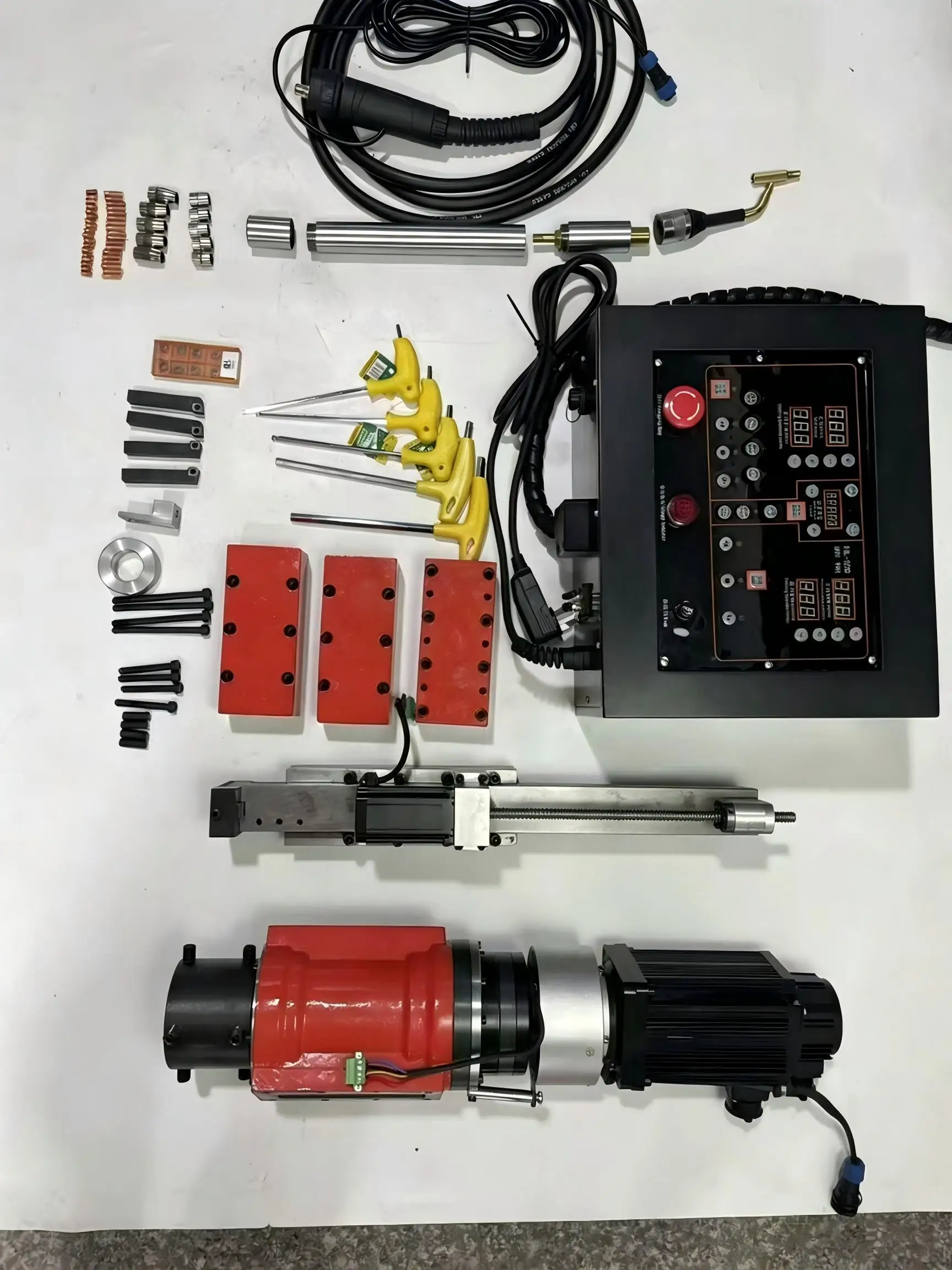 Portable External Lathe and Welder for On-Site Shaft Turning and Bearing Journal Repair