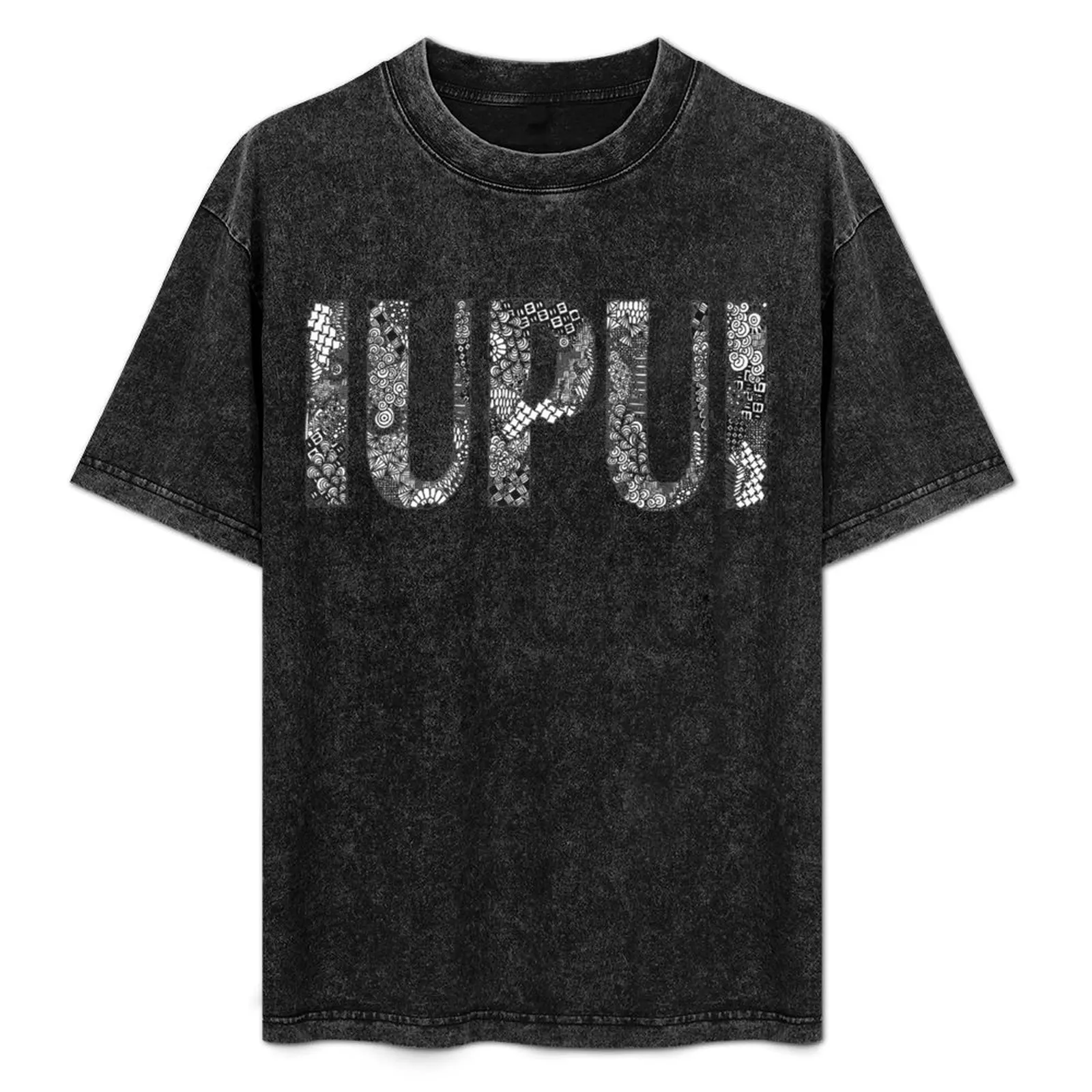 

Zentangle IUPUI 4 T-Shirt Casual Daily Graphic Tee