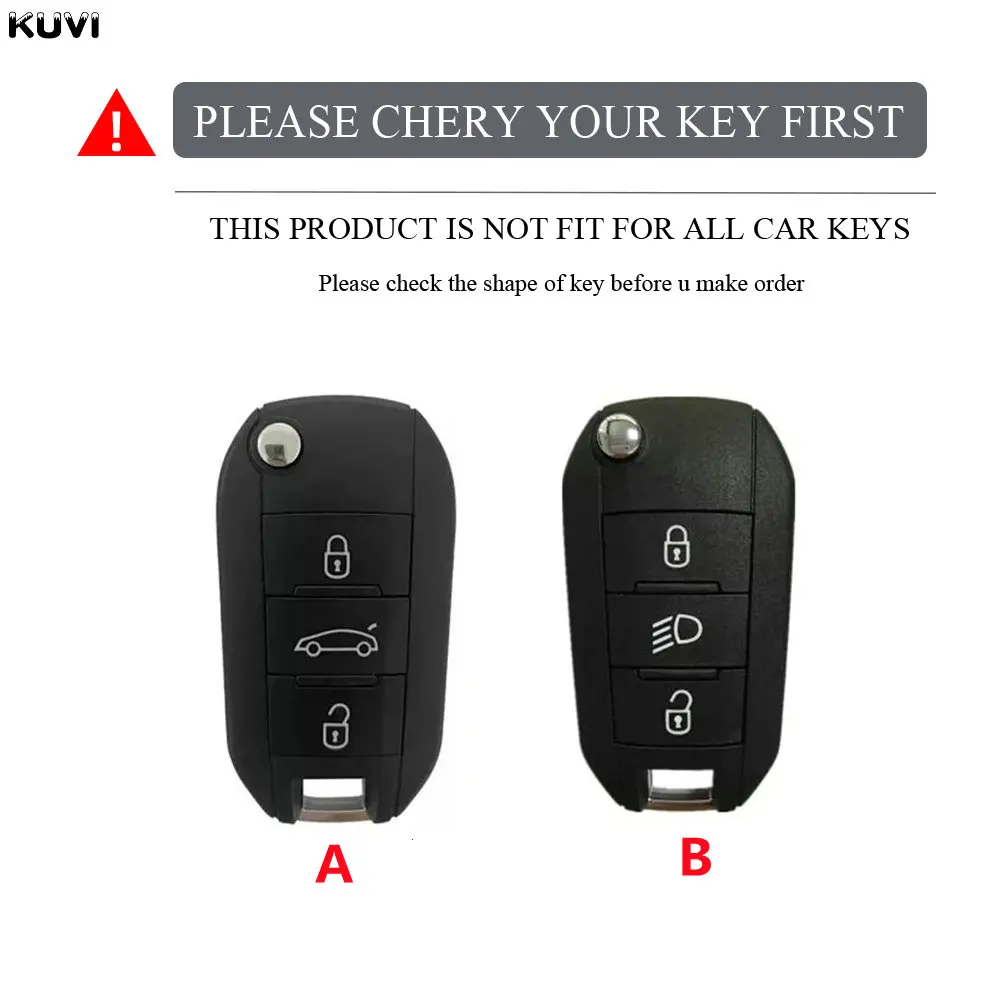 NEW TPU Car Flip Key Case Cover Shell Fob For Peugeot 208 308 408 508 2008 3008 4008 5008 Key chain Citroen C3 C4 CACTUS C6 C8