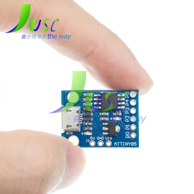 Digispark Kickstarter, placa de desarrollo, módulo ATTINY85, azul y negro, para Arduino IIC I2C USB
