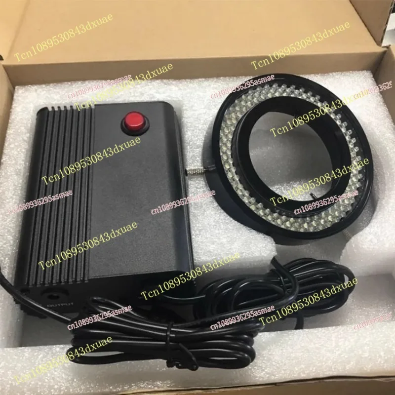 Metal Power Box, 61mm Inner Diameter, 144 LED Beads Metal Lamp Head, Stereo Microscope for Industrial Vision CCD Imaging