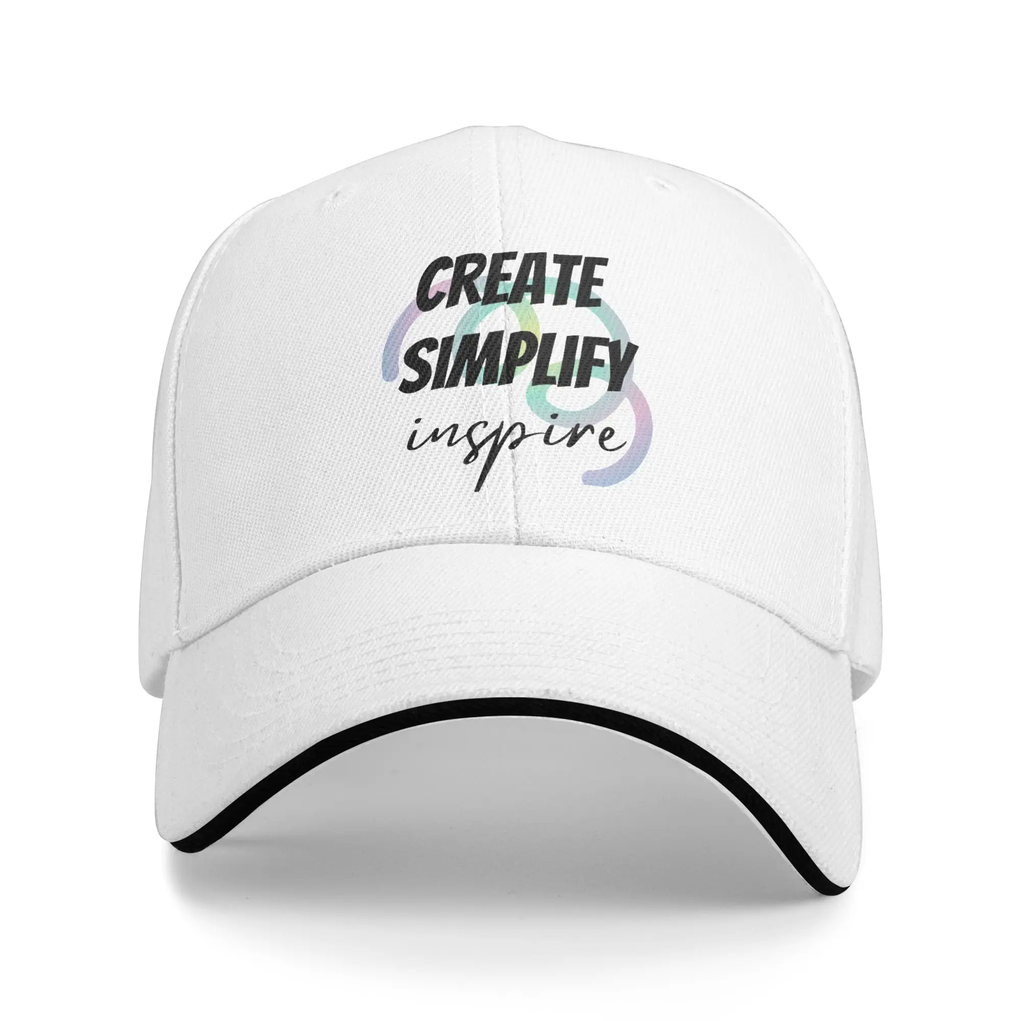 Create Simplify Inspire Design Gift For Children Men Women A Baseball Cap Hat