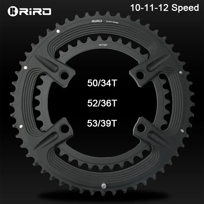 

RIRO 110BCD Road Bike Chainring 4 Bolts 10/11/12S Asymmetric Fit 105 FC-R7000 ULTEGRA FC-R8000 DURA-ACE FC-R9100 Cycling Parts