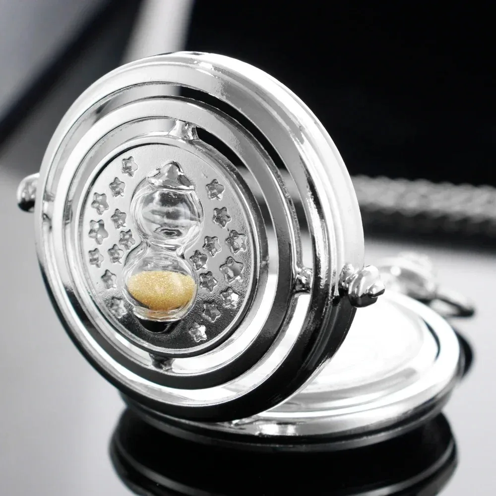 جديد الفضة الذهب خمر الساعة الرملية ستار ساعة الجيب قلادة سترة سلسلة كوارتز ساعة الأطفال الرجال النساء هدية رائعة